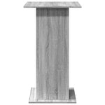 ZNTS Bar Table with Storage Grey Sonoma 60x60x102 cm Engineered Wood 854333