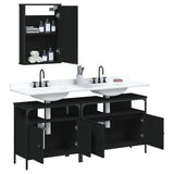 Bathroom Furniture Set Black 3214785