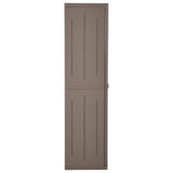 Garden Storage Cabinet Brown 65x45x172 cm PP Wood Look 151241