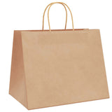 Paper Bags 250 pcs with Handles Brown 32x22x24 cm 4101595