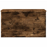 Storage Box Smoked Oak 60x35x35 cm Engineered Wood 840678