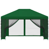 Garden Gazebo with Sidewalls 4 x 3 m Green Polyester and Steel 900389