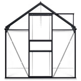 Greenhouse with Base Frame Anthracite Aluminium 4.75 m 48216