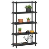Shelving Unit 5-Tier 100 x 40 x 177 cm PP Anthracite 8011752