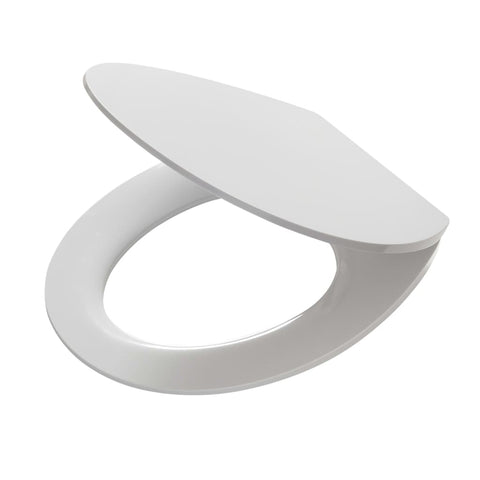 ZNTS Tiger Toilet Seat "Blade" White 426433