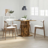 Dining Table Smoked Oak 80x80x75 cm Engineered Wood 825822