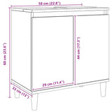Sink Cabinet Artisan Oak 58x33x60 cm Engineered Wood 857115
