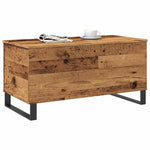 ZNTS Coffee Table Old Wood 90x44.5x45 cm Engineered Wood 857442