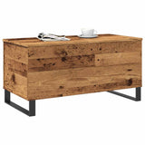 ZNTS Coffee Table Old Wood 90x44.5x45 cm Engineered Wood 857442