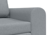 Folding Sofa Bed Light Grey 148 x 71 x 83 cm Fabric 42030506