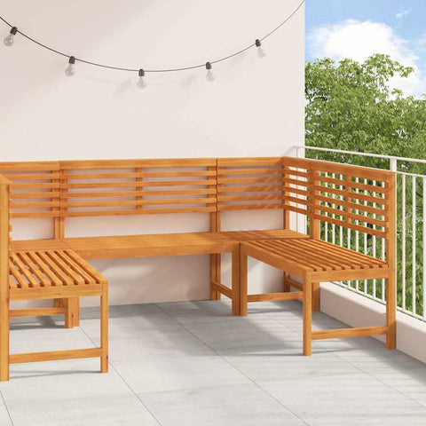 Garden Bench Set 5 pcs Brown Solid acacia wood 3328690