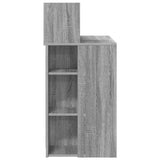 Desk with Shelf Grey Sonoma 90 x 48 x 101.5 cm Engineered Wood 869527
