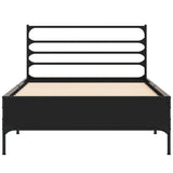 Bed Frame without Mattress Black 90x190 cm Single 845627