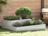 Garden Planter Silver 100 x 100 x 50 cm Stainless Steel 873589