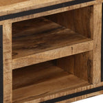 TV Cabinet with Doors 105x35x36 cm Solid Wood Mango 374062