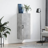 Wall Mounted Cabinet Concrete Grey 34.5x34x90 cm 828856