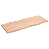 Table Top Light Brown 100x40x2 cm Treated Live Edge 363947