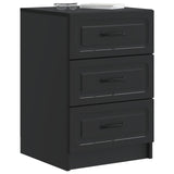 Bedside Cabinet Black 43 x 41 x 63.5 cm Engineered Wood 895706