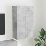 TV Wall Cabinet Wall-mounted Concrete Grey 59.5 x 31 x 100 cm 892372