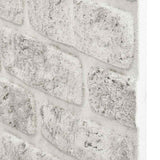 3D Wall Panels with Light Grey Brick Design 10 pcs EPS 147199