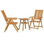 Garden Bistro Set Brown Solid acacia wood 3154120
