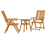 Garden Bistro Set Brown Solid acacia wood 3154120