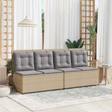 Garden Bench Beige Poly Rattan 3394470