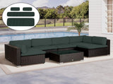 Garden Rattan Sofa Cushion Polyester Cover Replacement Outdoor- No Cushion Included, Dark Grey T3398P314188
