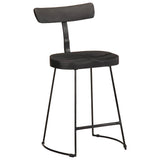 Bar Stools 2 pcs Black 49x43x79 cm Solid Wood Mango 4013517