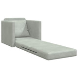 Sofa Bed Light Grey 74 x 77 x 81 cm Velvet 4106612