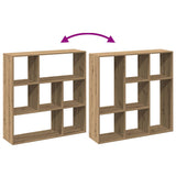 Room Divider Bookcase Artisan Oak 102x29x103.5 cm Engineered Wood 858056