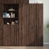 Highboard Brown Oak 45x42.5x185 cm Engineered Wood 3281412