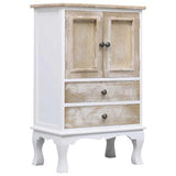 Drawer Cabinet White 50x30x80 cm Wood 284181