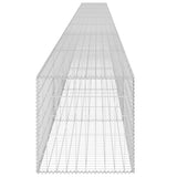 Gabion Wall with Covers Galvanised Steel 900x50x50 cm 143587