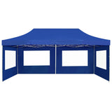 Professional Folding Party Tent with Walls Aluminium 6x3 m Blue 45507