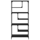 Bookcase Black oak Engineered wood 882837