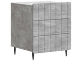 Bedside Cabinet Concrete Grey 43x 41 x 68 cm Engineered Wood 894328