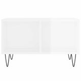 Coffee Table High Gloss White 60x50x36.5 cm Engineered Wood 830542