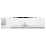 Wash Basin with Overflow 60x46x16 cm Ceramic Silver 143502