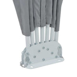Collapsible Terrace Side Awning Grey 160 cm 44575