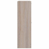 241243 Oak Look Wooden Shoe Cabinet with 2 Compartments