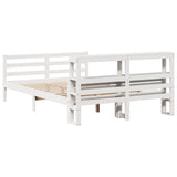 Bed Frame with Headboard without Mattress White 150x200 cm King Size 3305946
