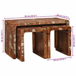 Nesting Tables Solid reclaimed wood 4104562