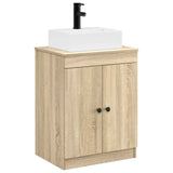 Bathroom Furniture Set Sonoma Oak Engineered Wood 3404252