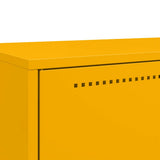 Highboard Mustard Yellow 68x39x111.5 cm Steel 846611