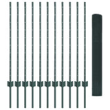 Welded Wire Fence with Post 25 x 1 m 3336479