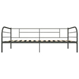 ZNTS 284674 DayBed Frame without Mattress Grey Metal 90x200 cm