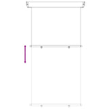 Balcony Side Awning 100% polyester iron steel 42035267