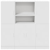 ZNTS 3 Piece Kitchen Cabinet Set White Engineered Wood 3324151