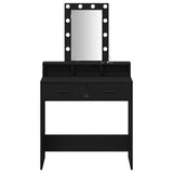 Dressing Table Black 79 x 41 x 140 cm Engineered Wood 865164